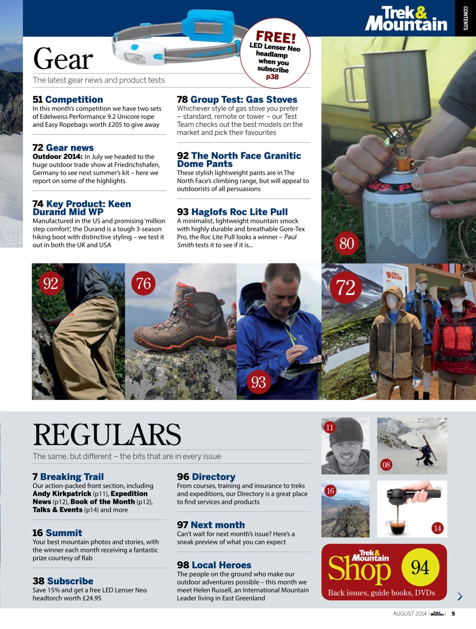Trek & Mountain Magazine Preview Pages