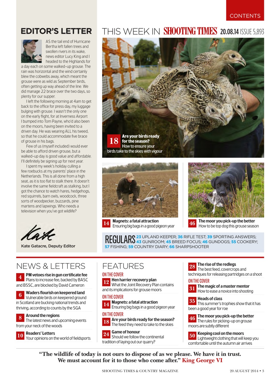 Shooting Times & Country Preview Pages