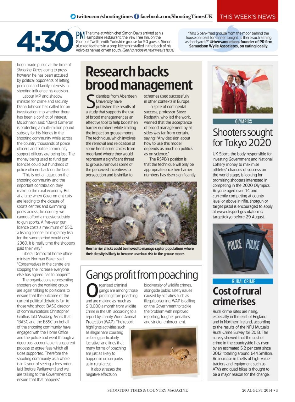 Shooting Times & Country Preview Pages