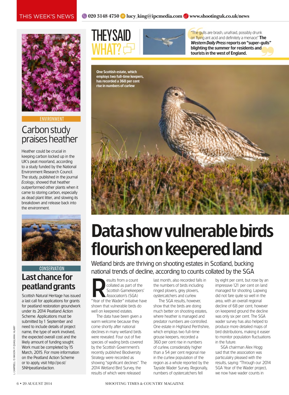 Shooting Times & Country Preview Pages