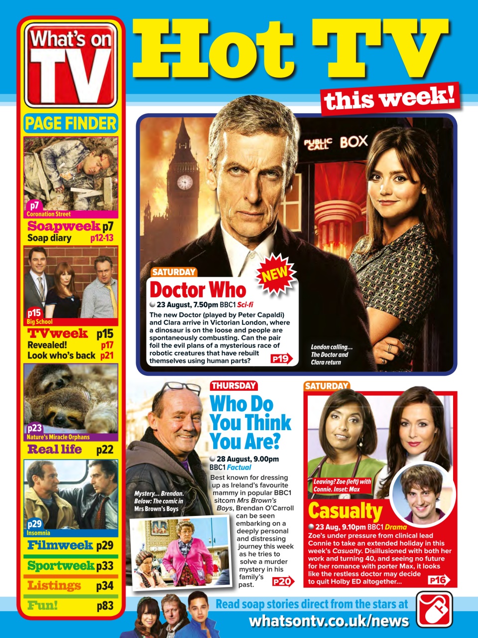 What's on TV Preview Pages