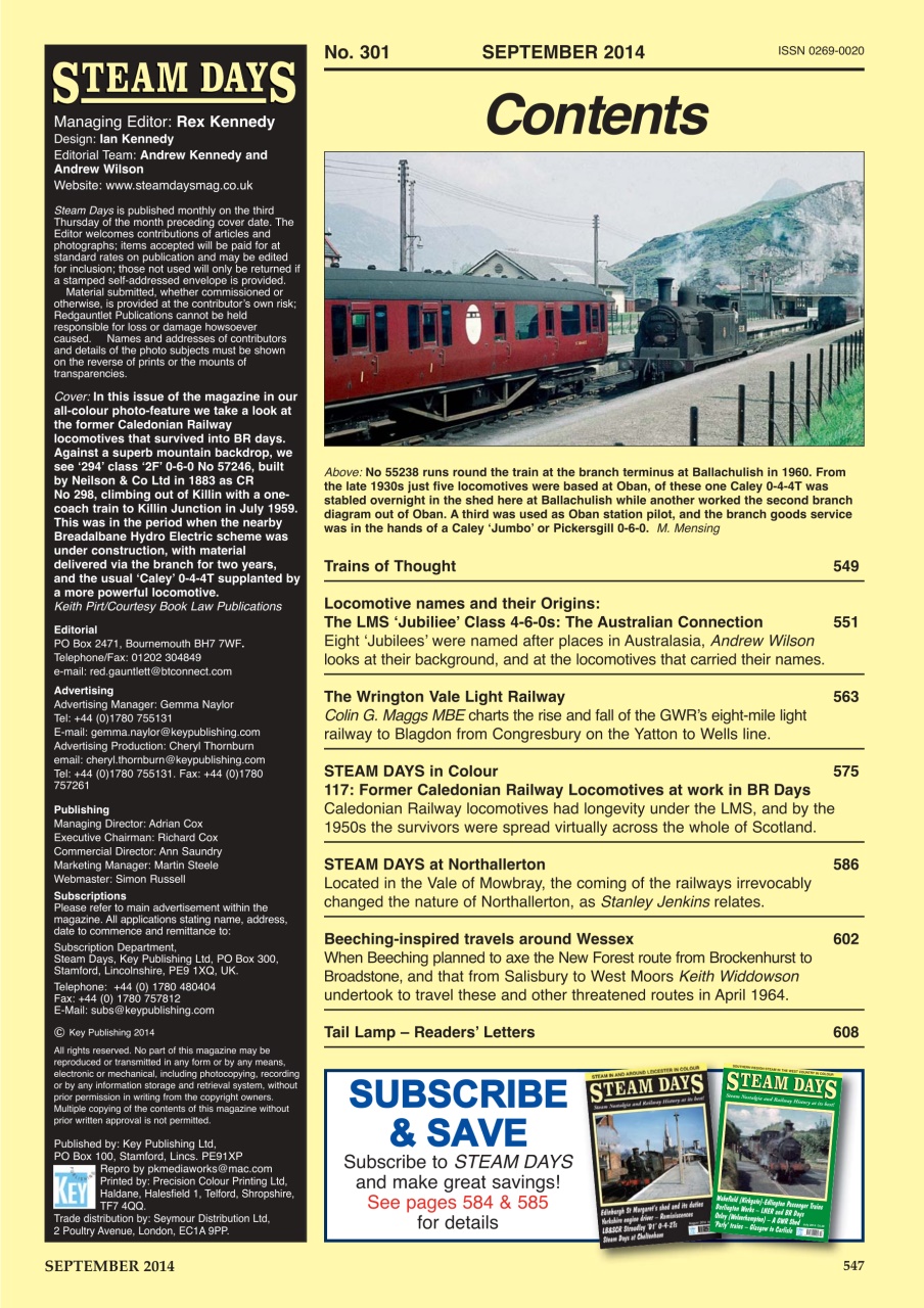 Steam Days Preview Pages