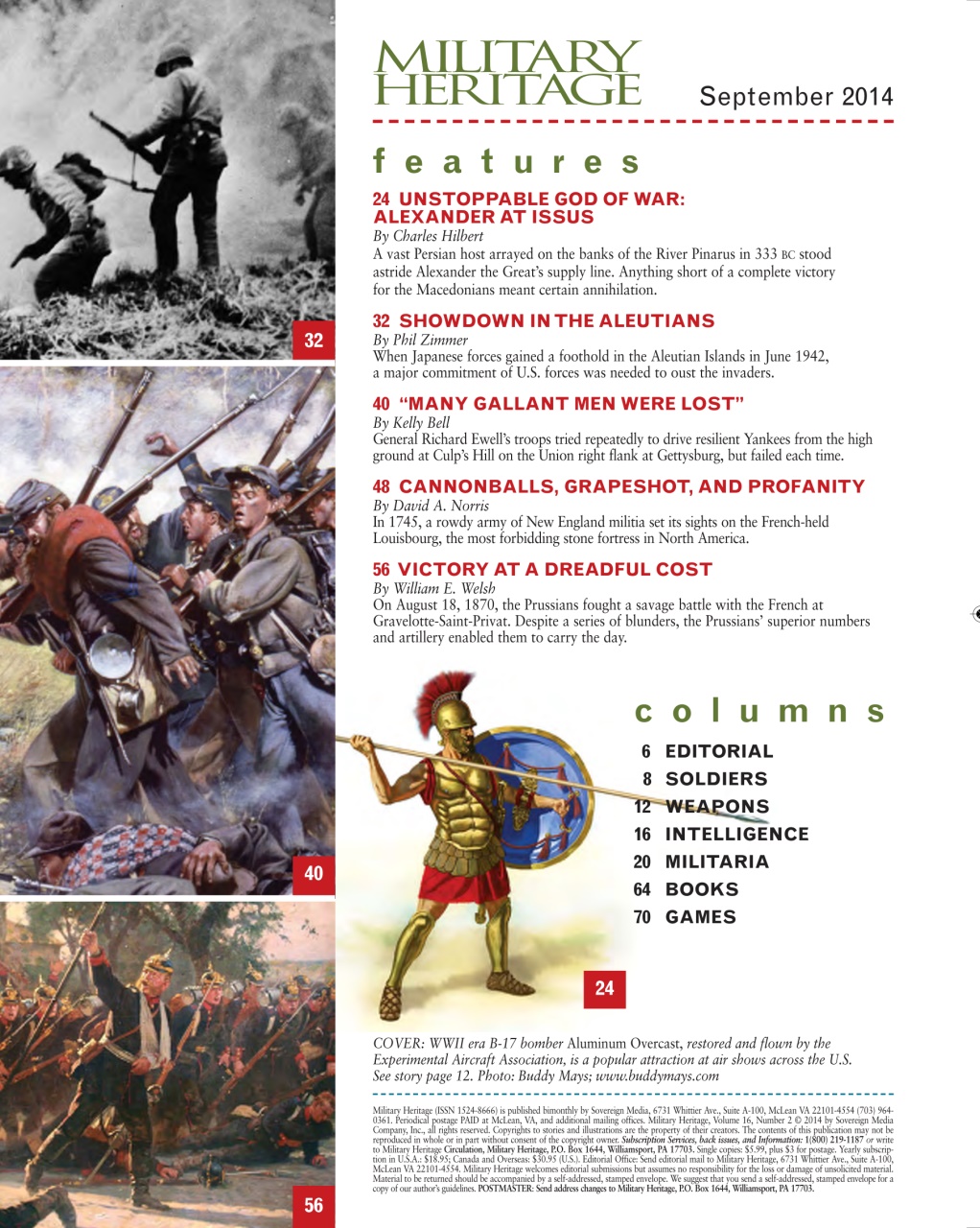 Military Heritage Preview Pages