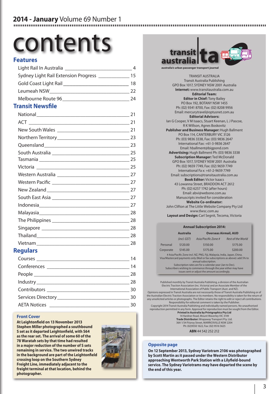 Transit Australia Preview Pages