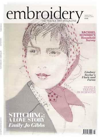 Embroidery Magazine issue Sept/Oct 14