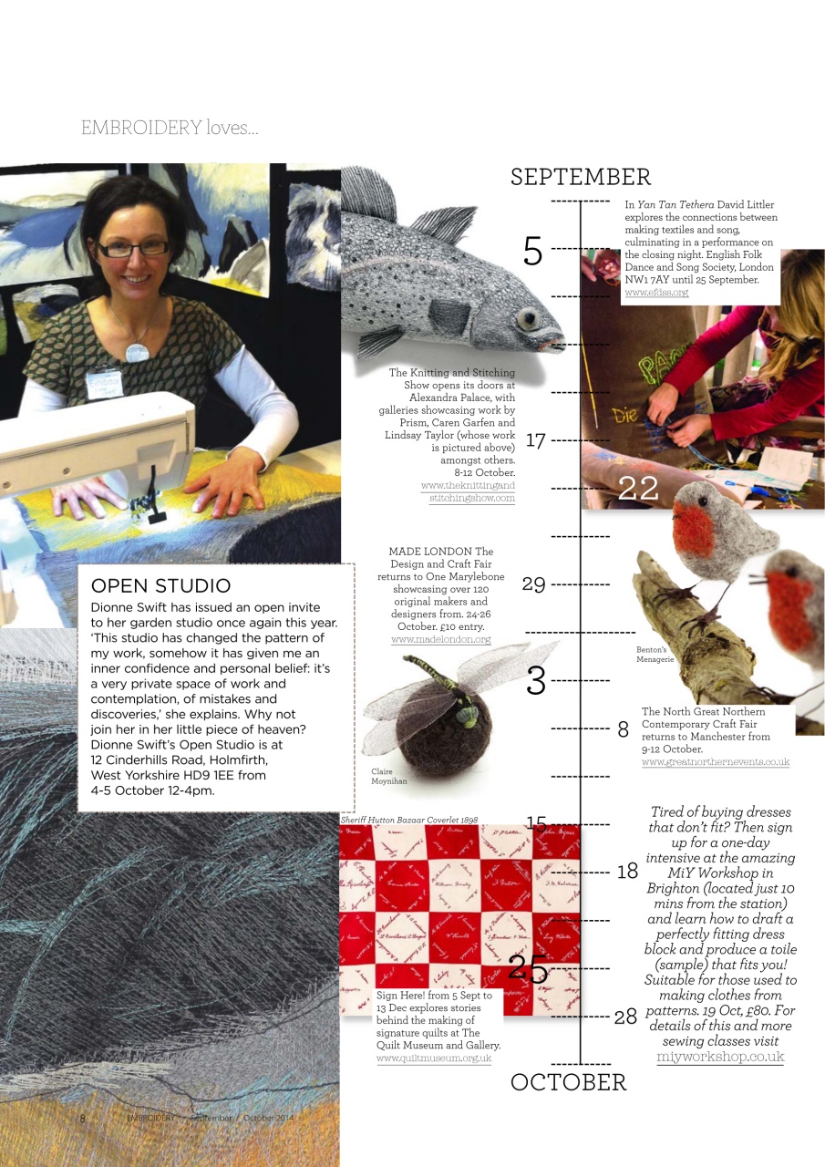 Embroidery Magazine Preview Pages