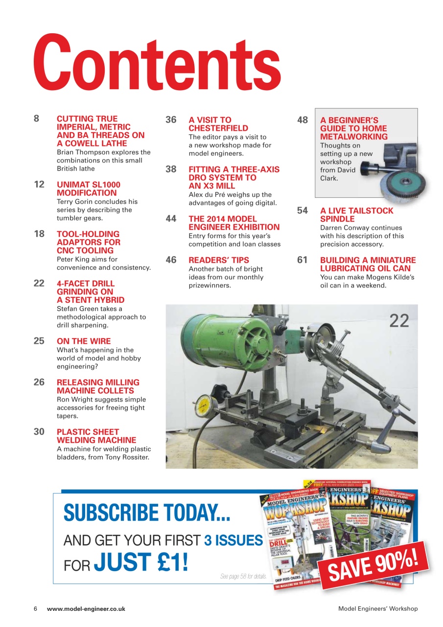 Model Engineer & Workshop Magazine Preview Pages
