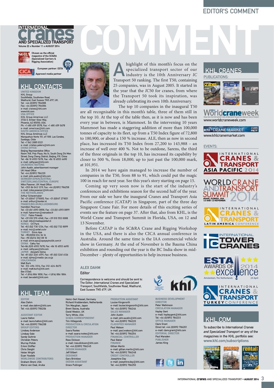 Int. Cranes and Specialized Transp Preview Pages