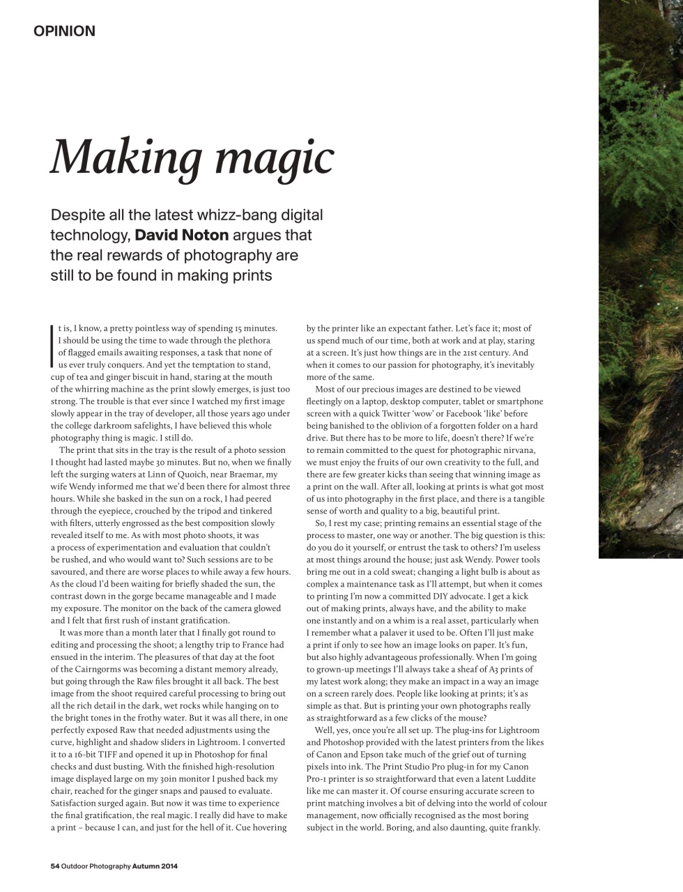 Outdoor Photography Preview Pages