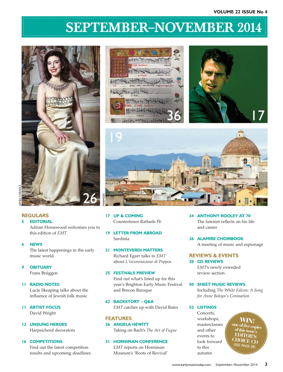 Early Music Today Preview Pages