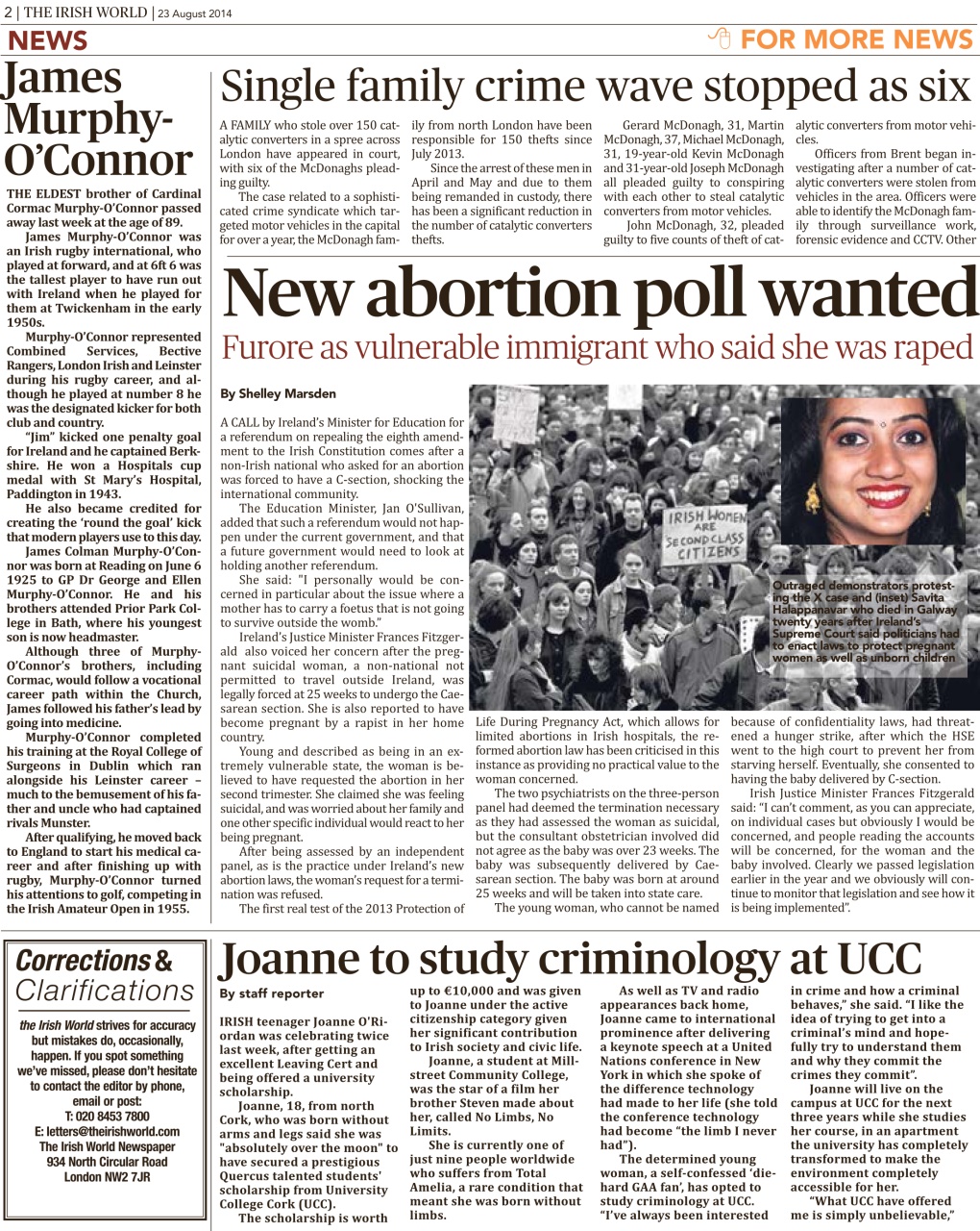 Irish World Preview Pages