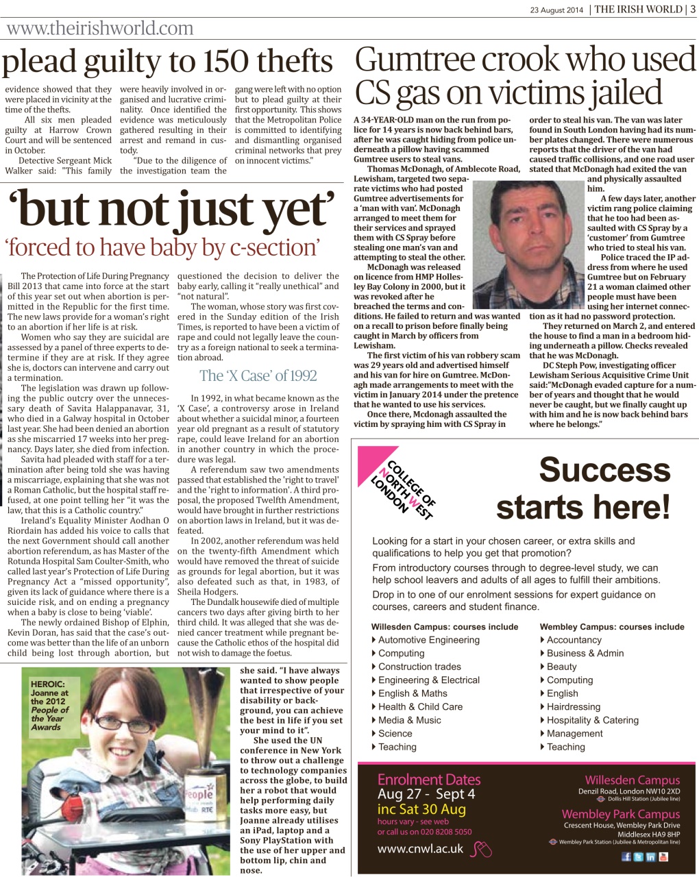 Irish World Preview Pages