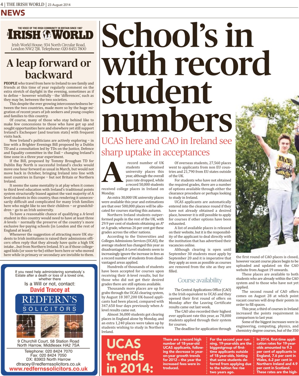 Irish World Preview Pages