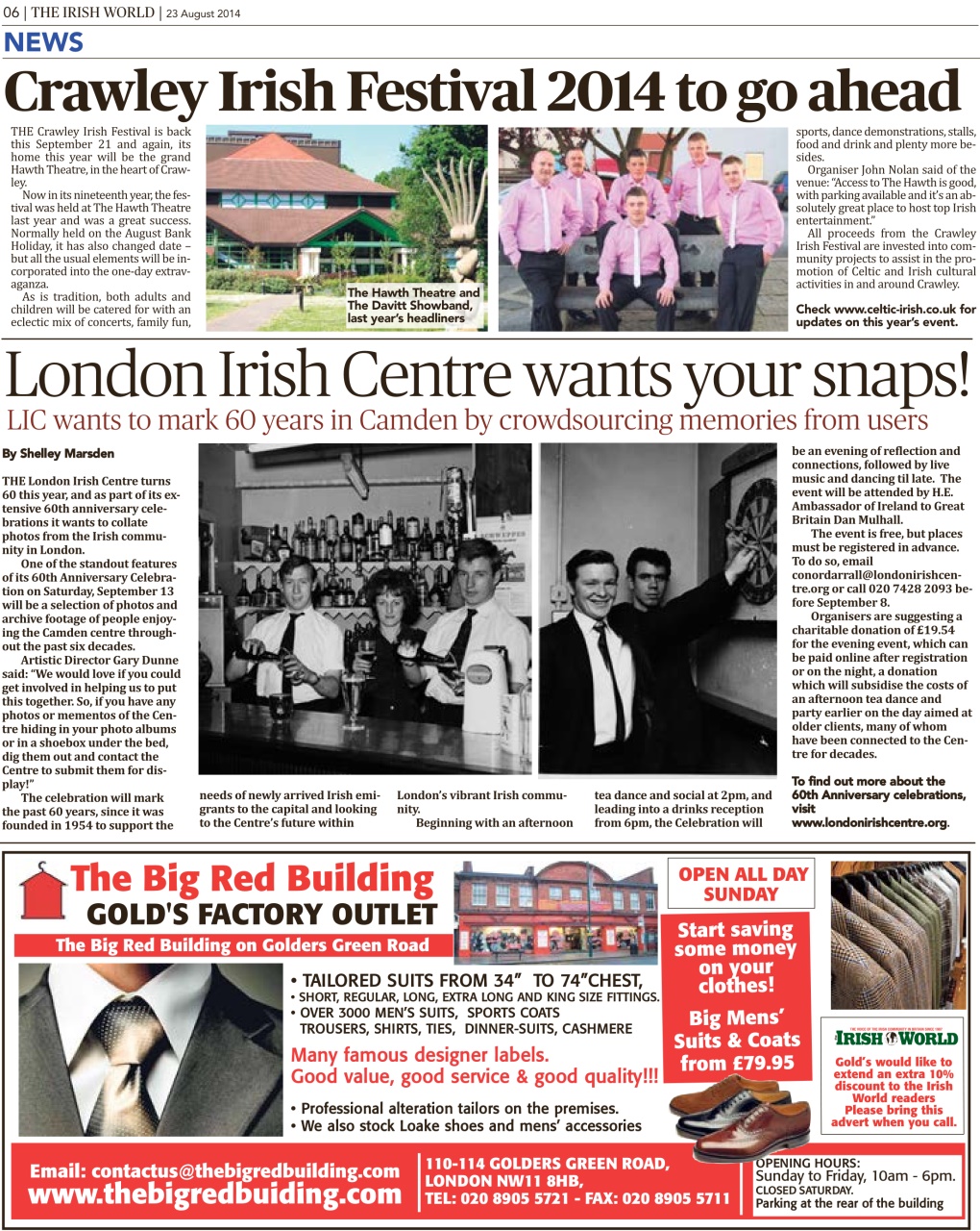 Irish World Preview Pages