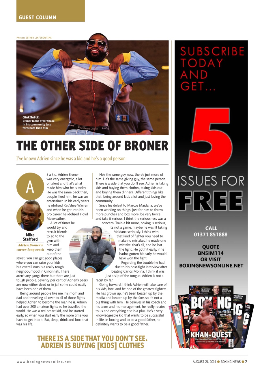 Boxing News Preview Pages