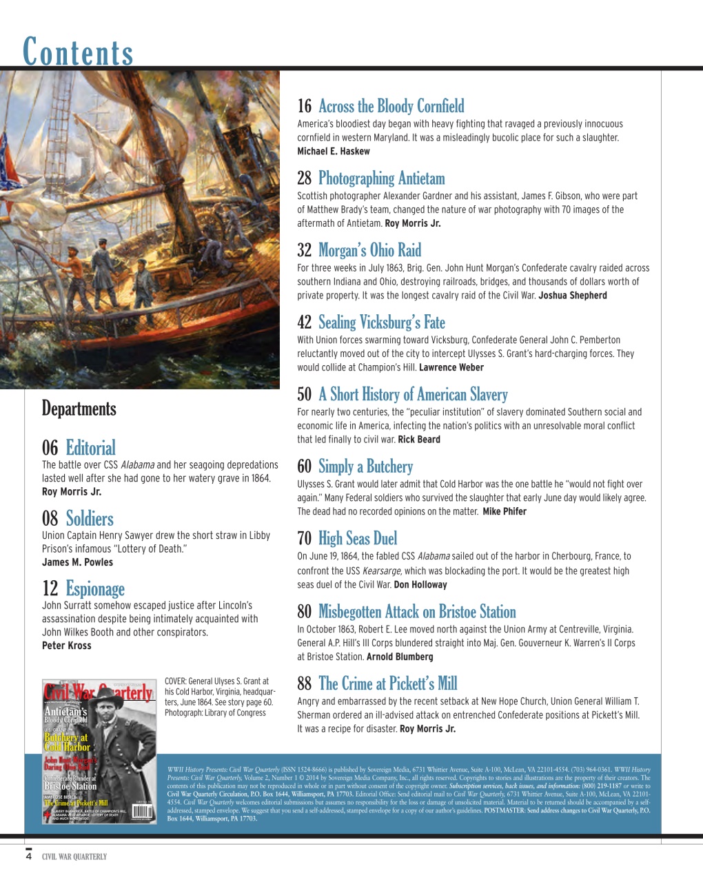 Civil War Quarterly Preview Pages