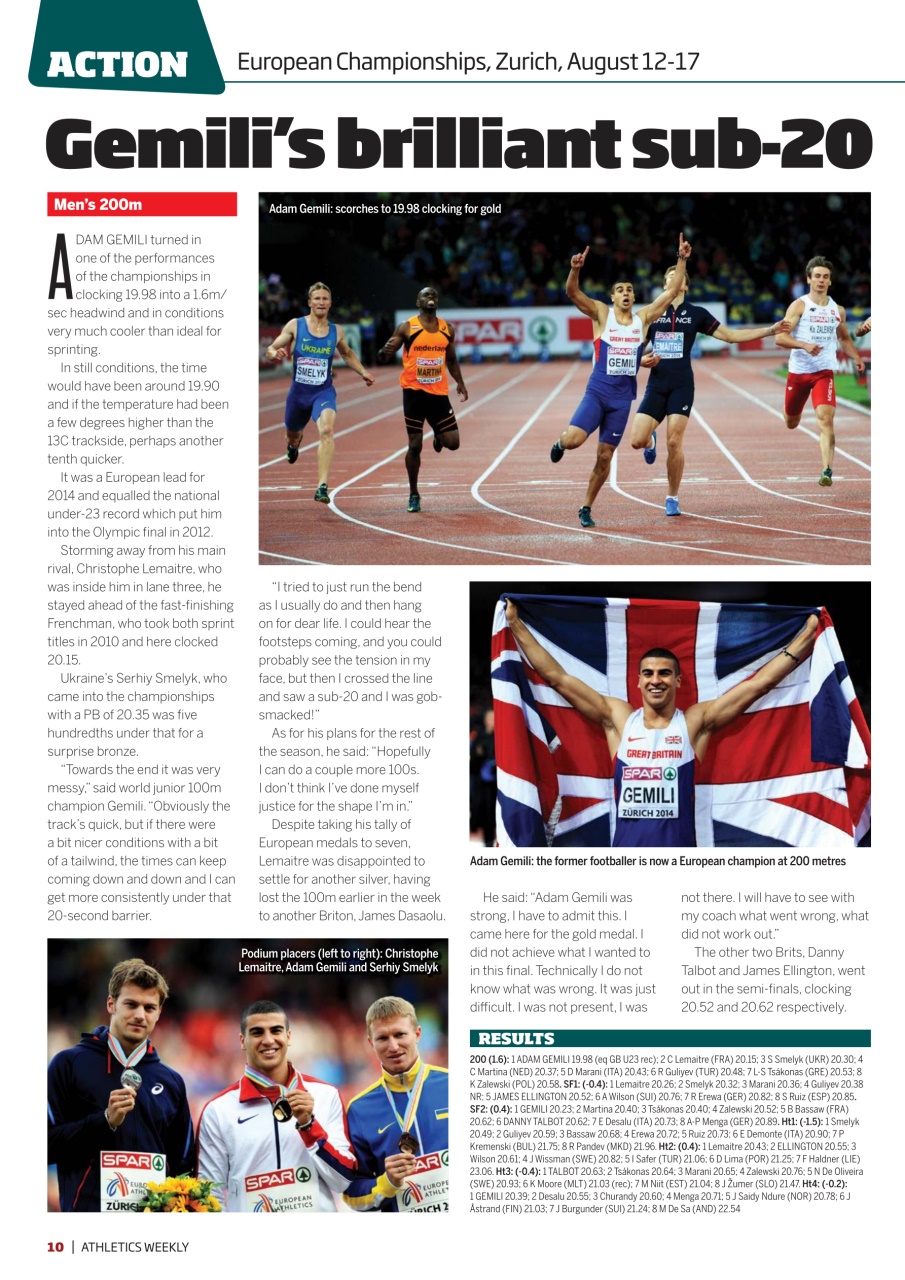 AW – Athletics Weekly Magazine Preview Pages