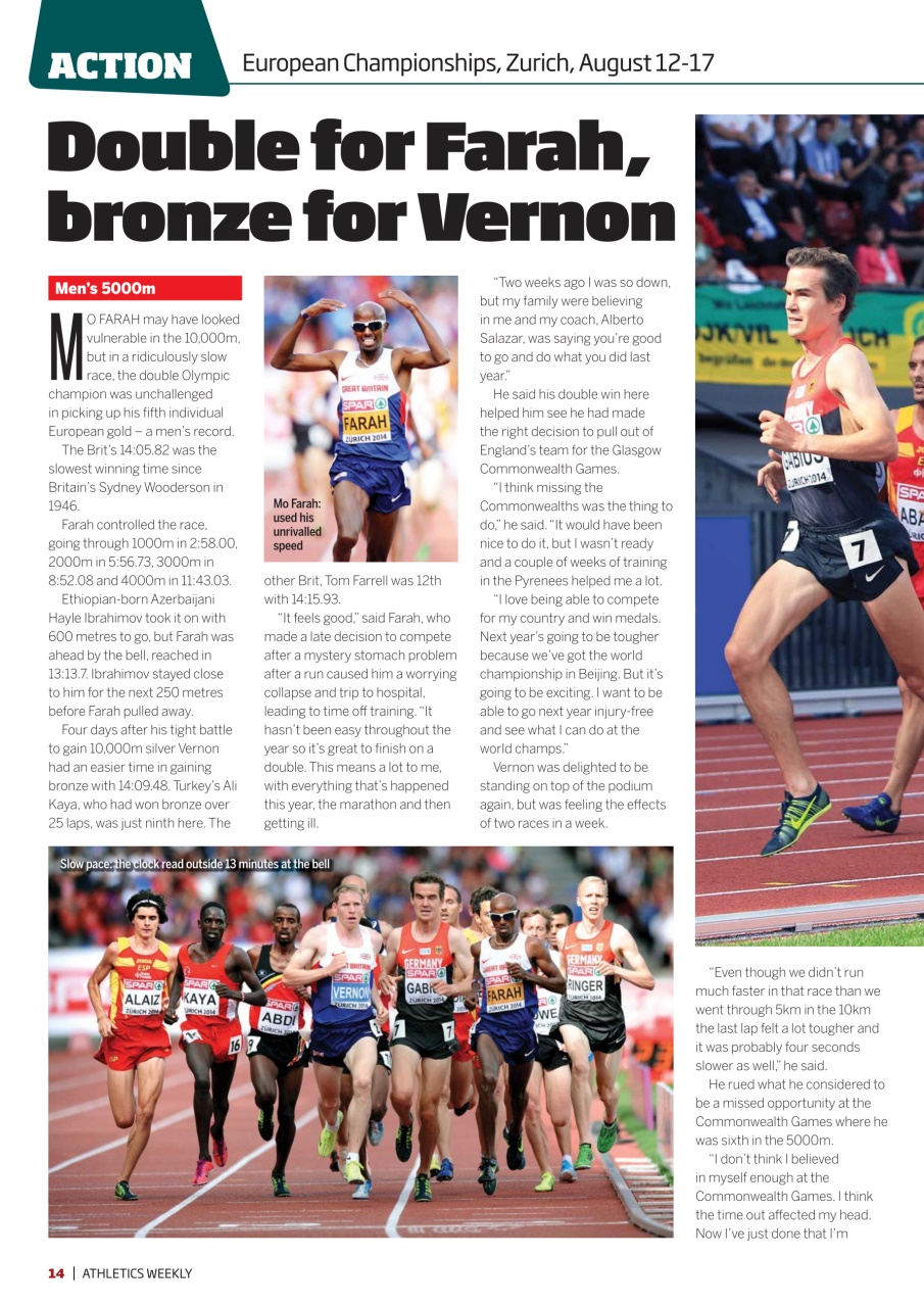 AW – Athletics Weekly Magazine Preview Pages