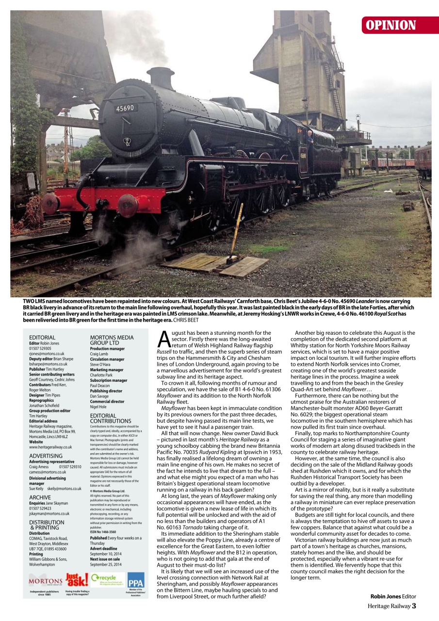 Heritage Railway Preview Pages