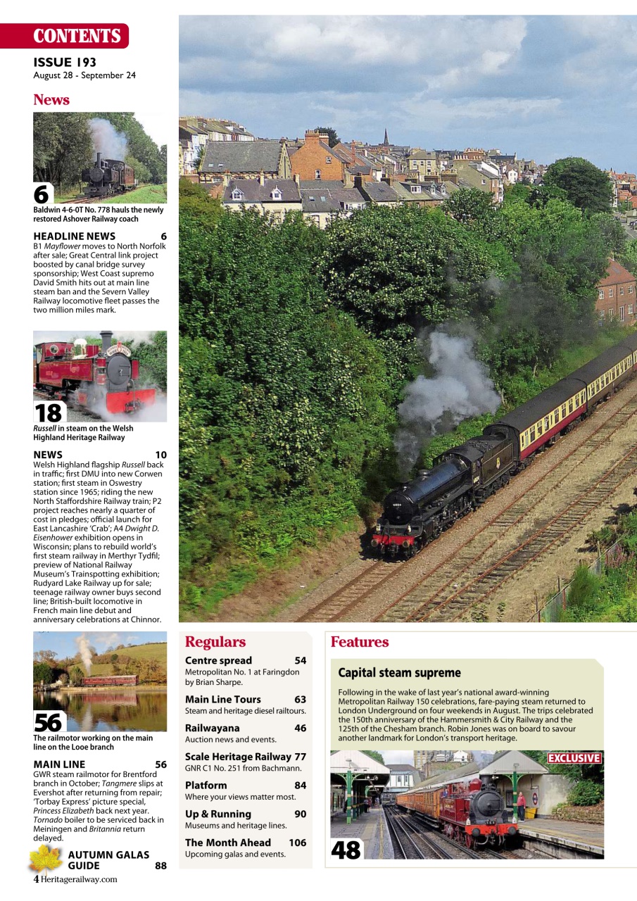 Heritage Railway Preview Pages