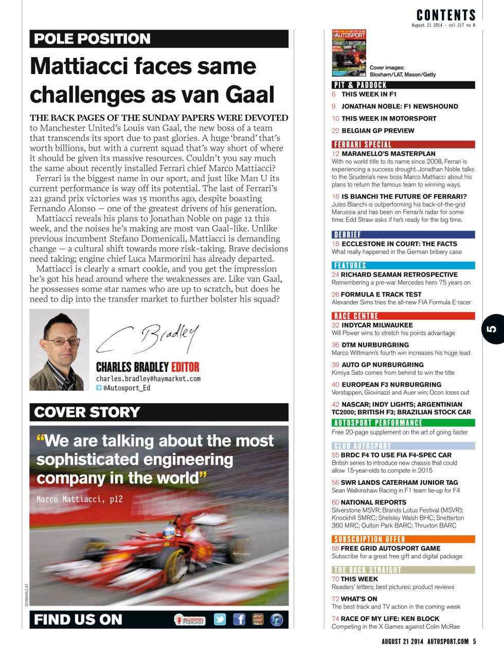 Autosport Preview Pages