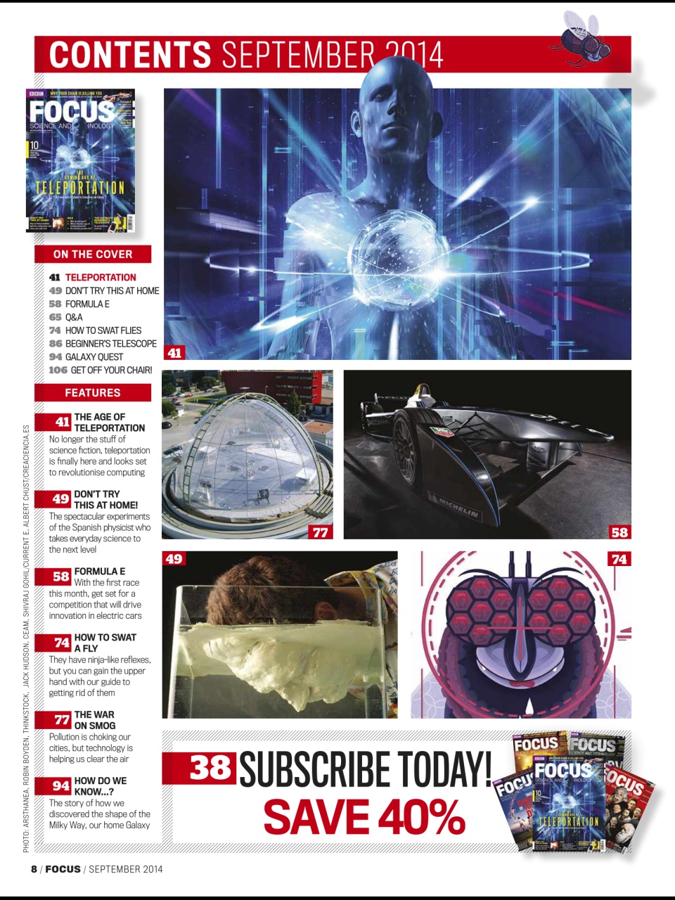 BBC Science Focus Magazine Preview Pages
