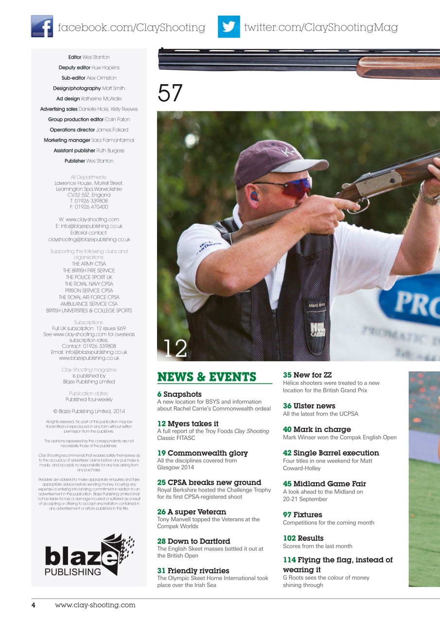 Clay Shooting Preview Pages