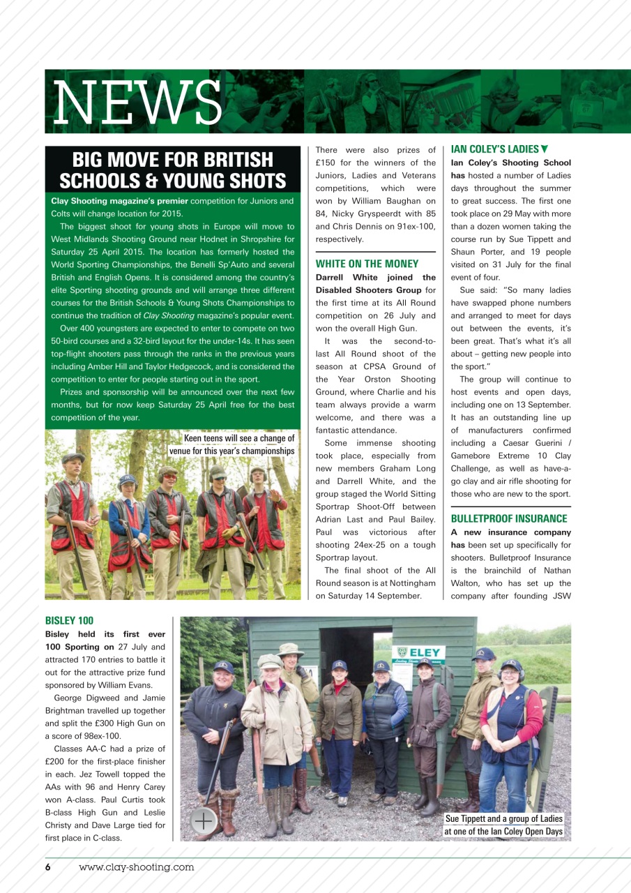 Clay Shooting Preview Pages