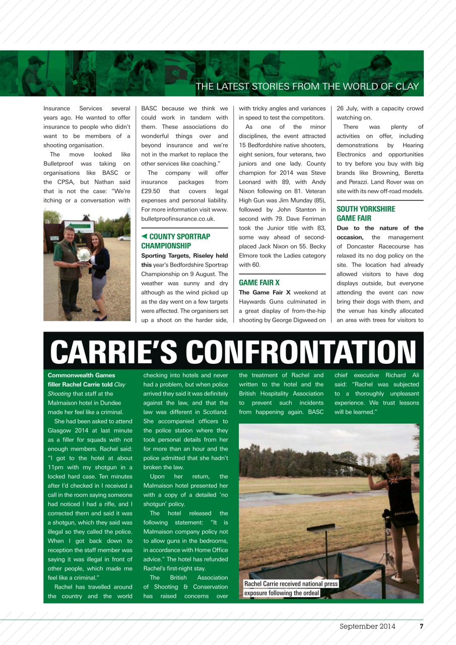 Clay Shooting Preview Pages