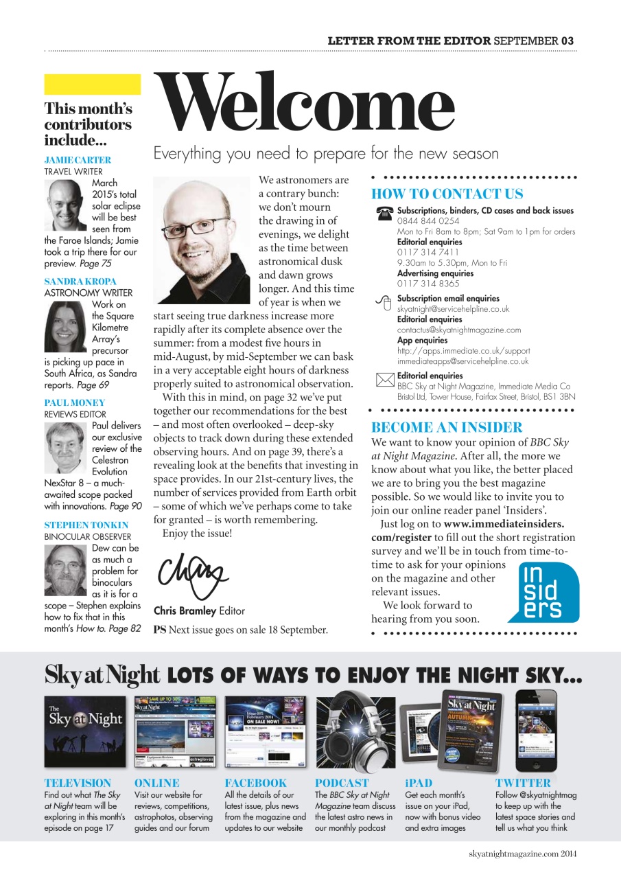 BBC Sky at Night Magazine Preview Pages
