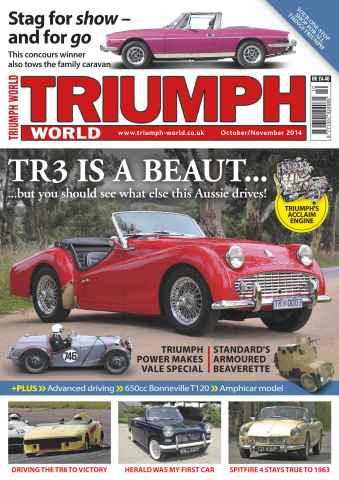 Triumph World issue No.150 TR3 is a beaut...