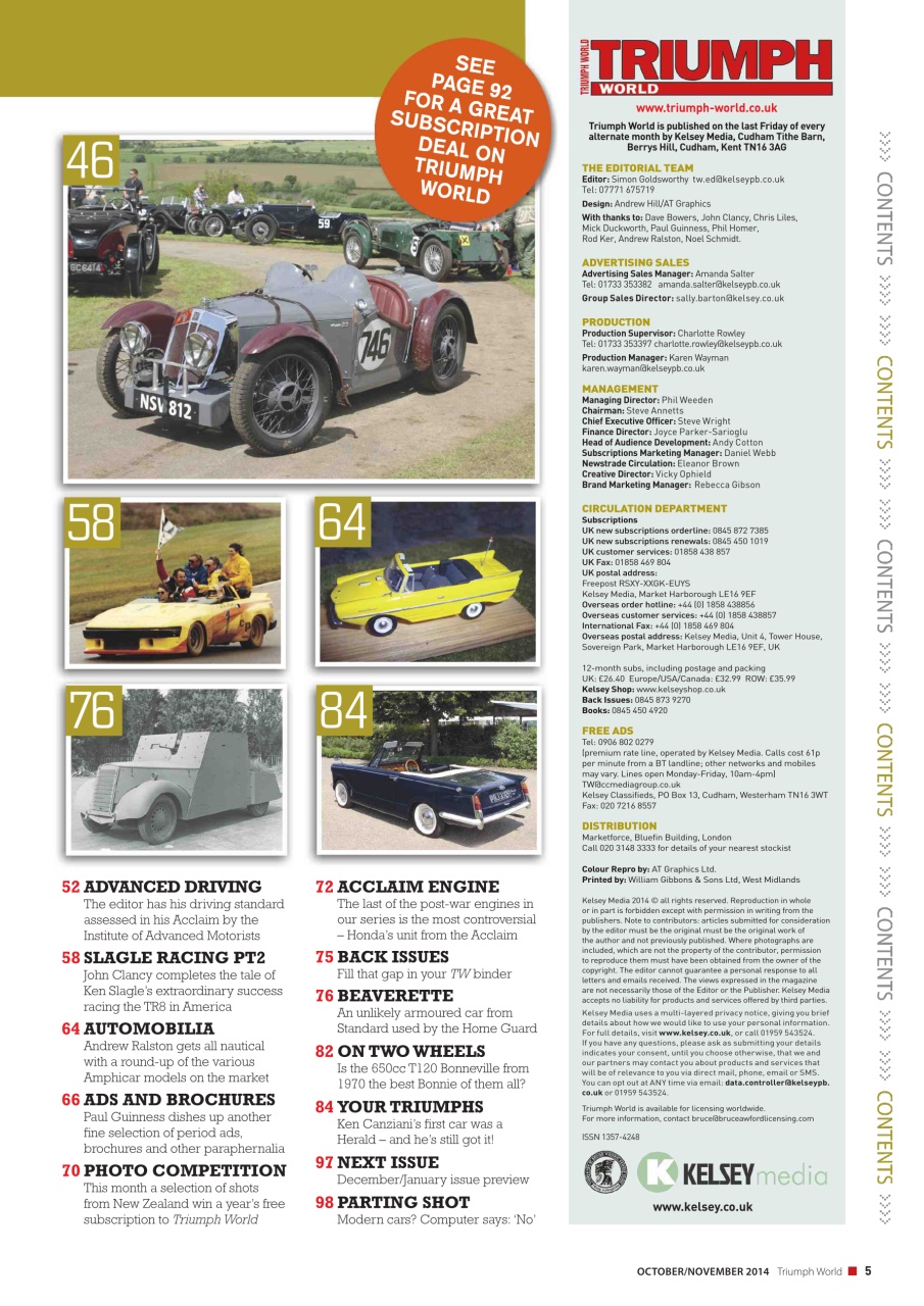 Triumph World Preview Pages