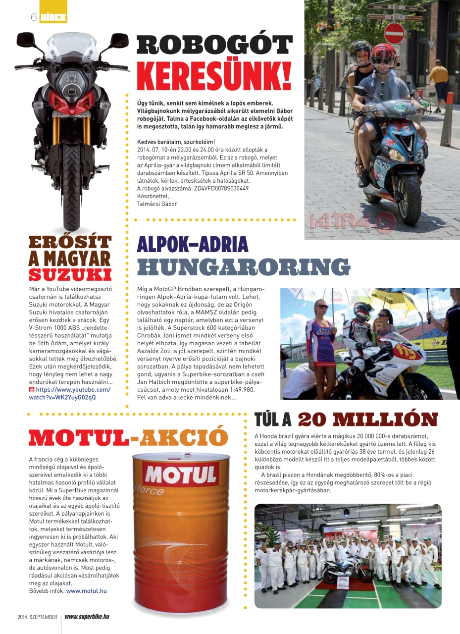 SuperBike Hungary Preview Pages