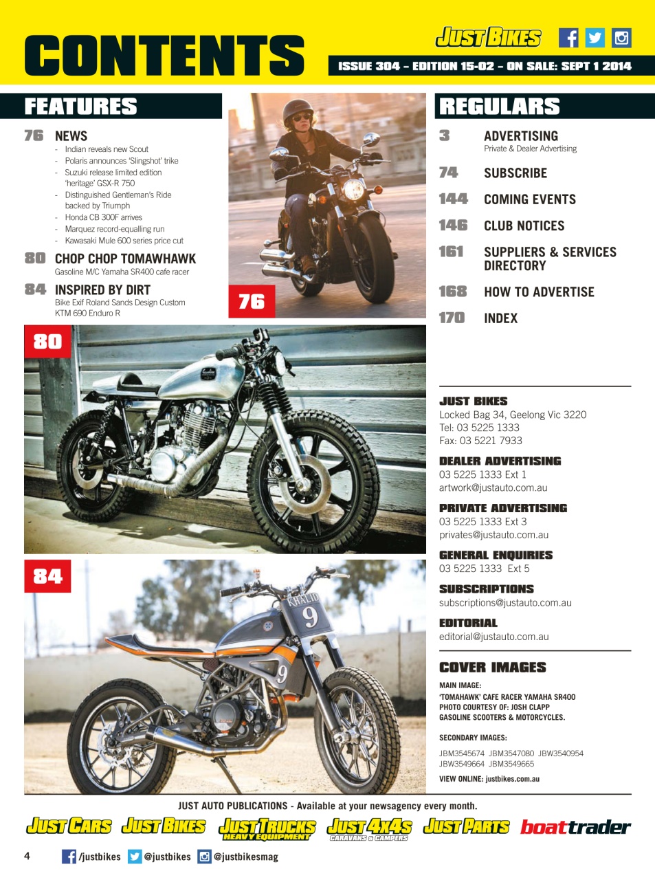 JUST BIKES Preview Pages