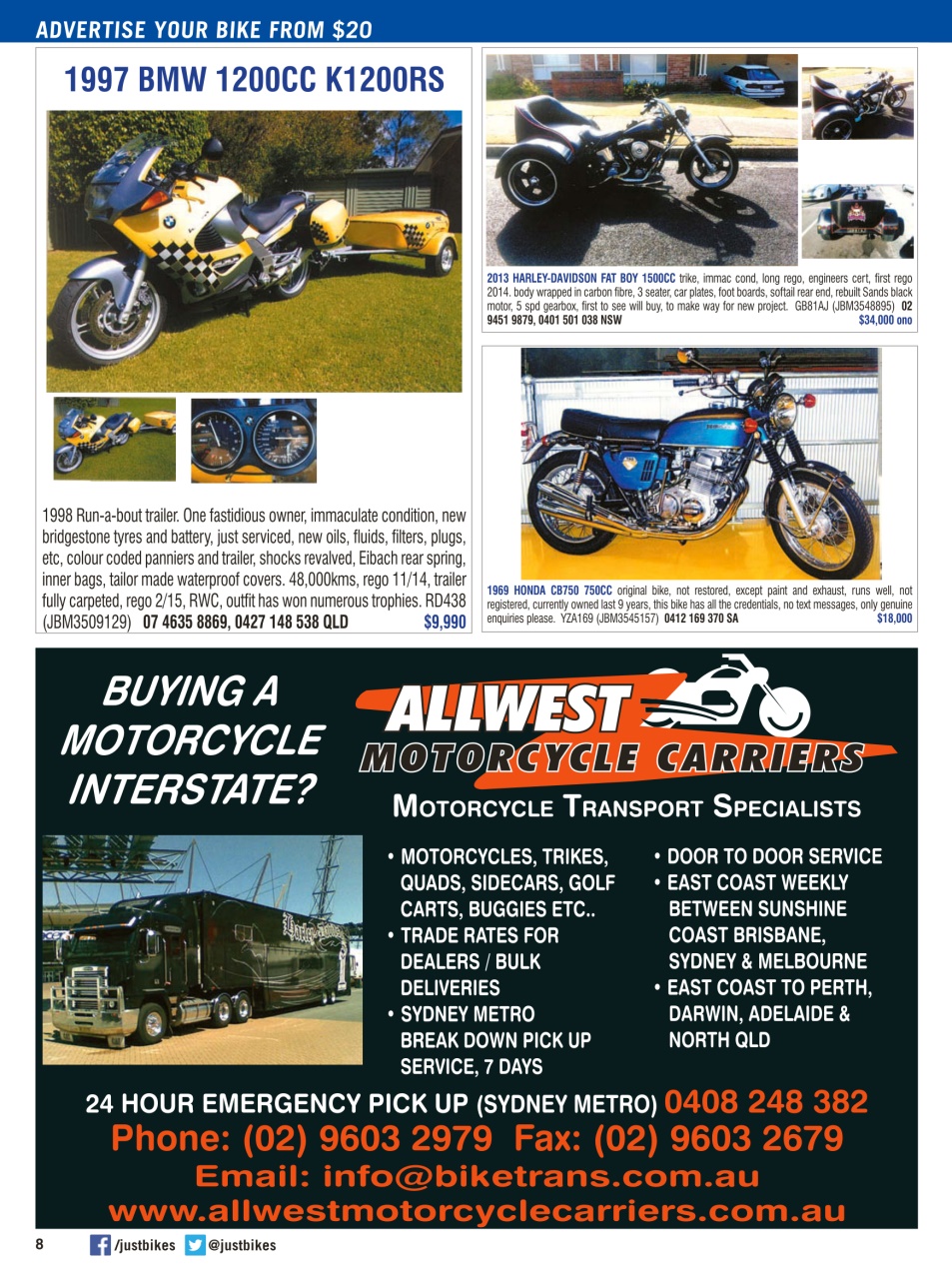 JUST BIKES Preview Pages