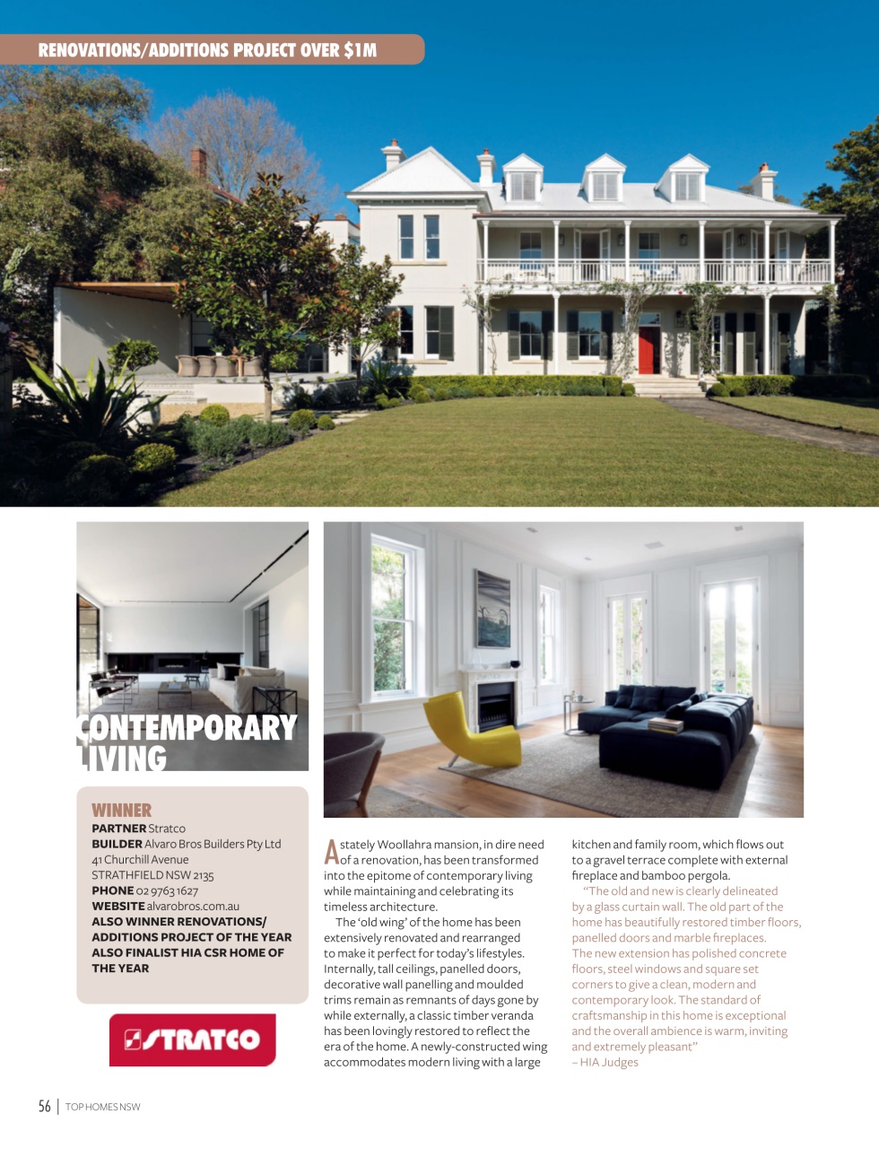 HIA Top Homes Preview Pages