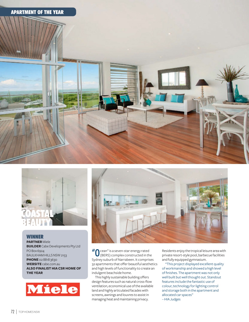 HIA Top Homes Preview Pages