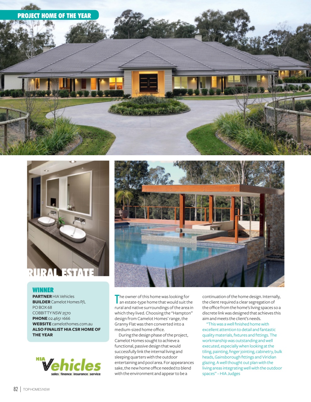 HIA Top Homes Preview Pages