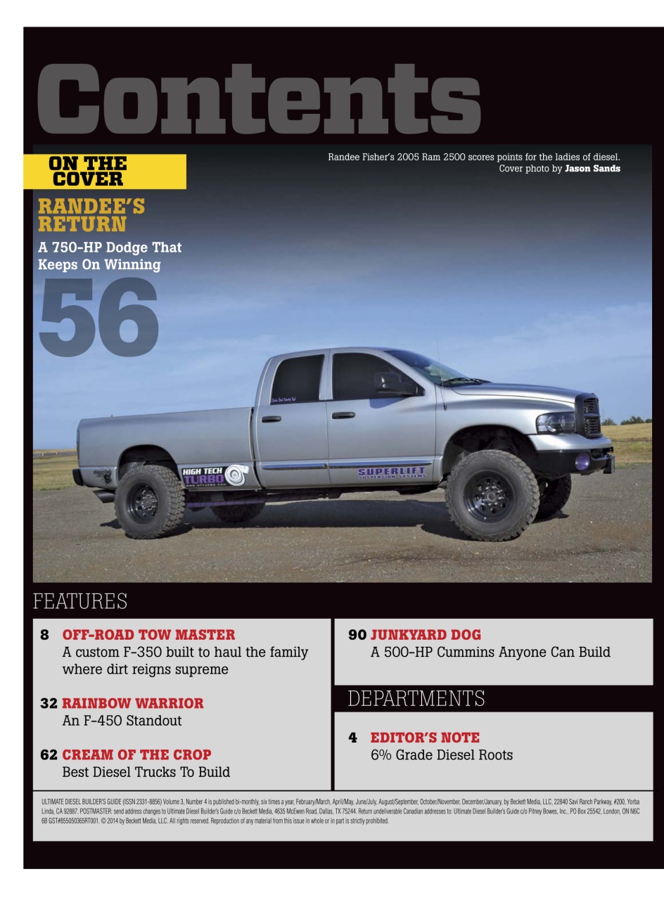 Ultimate Diesel Builders Guide Preview Pages