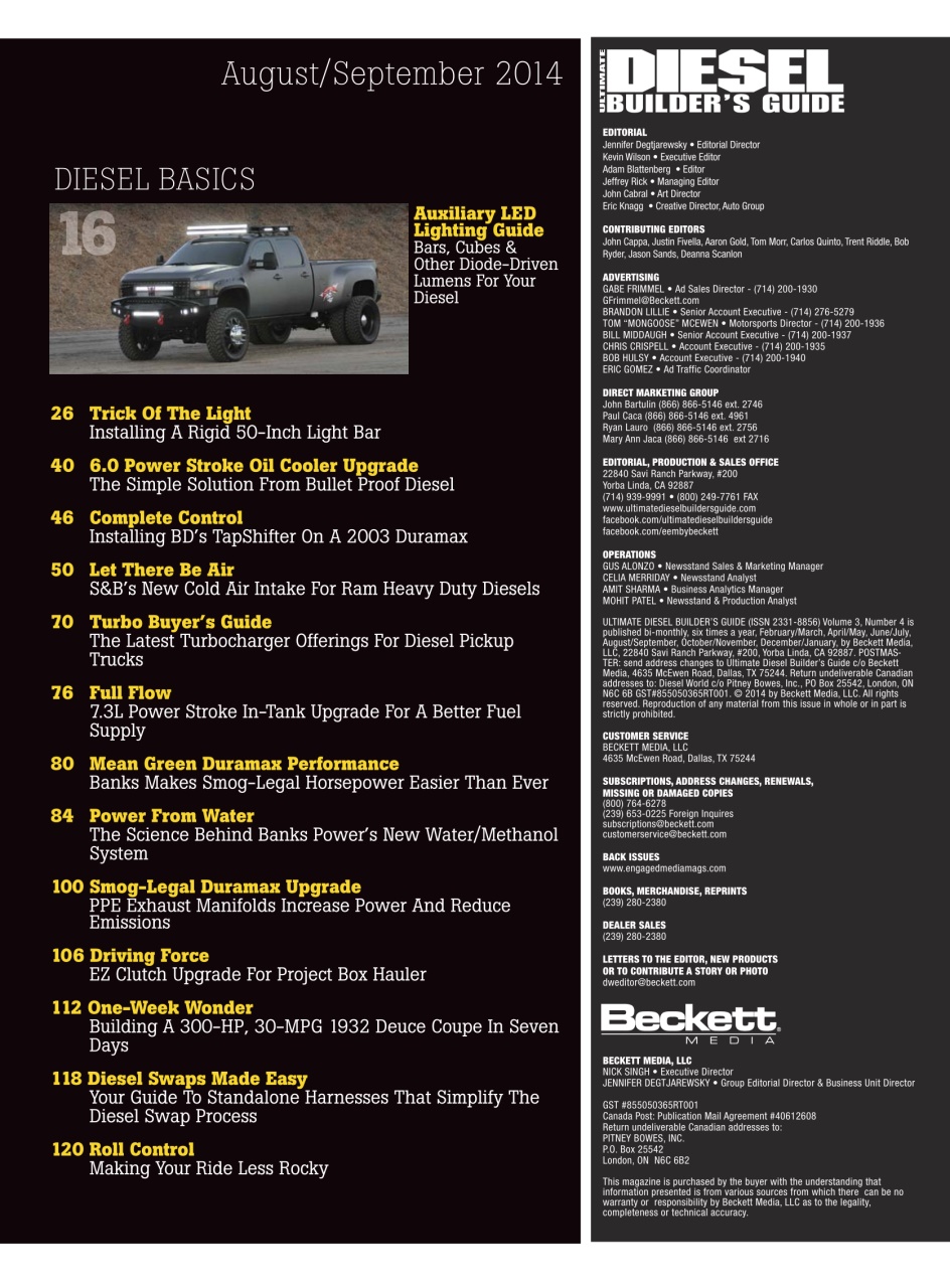 Ultimate Diesel Builders Guide Preview Pages