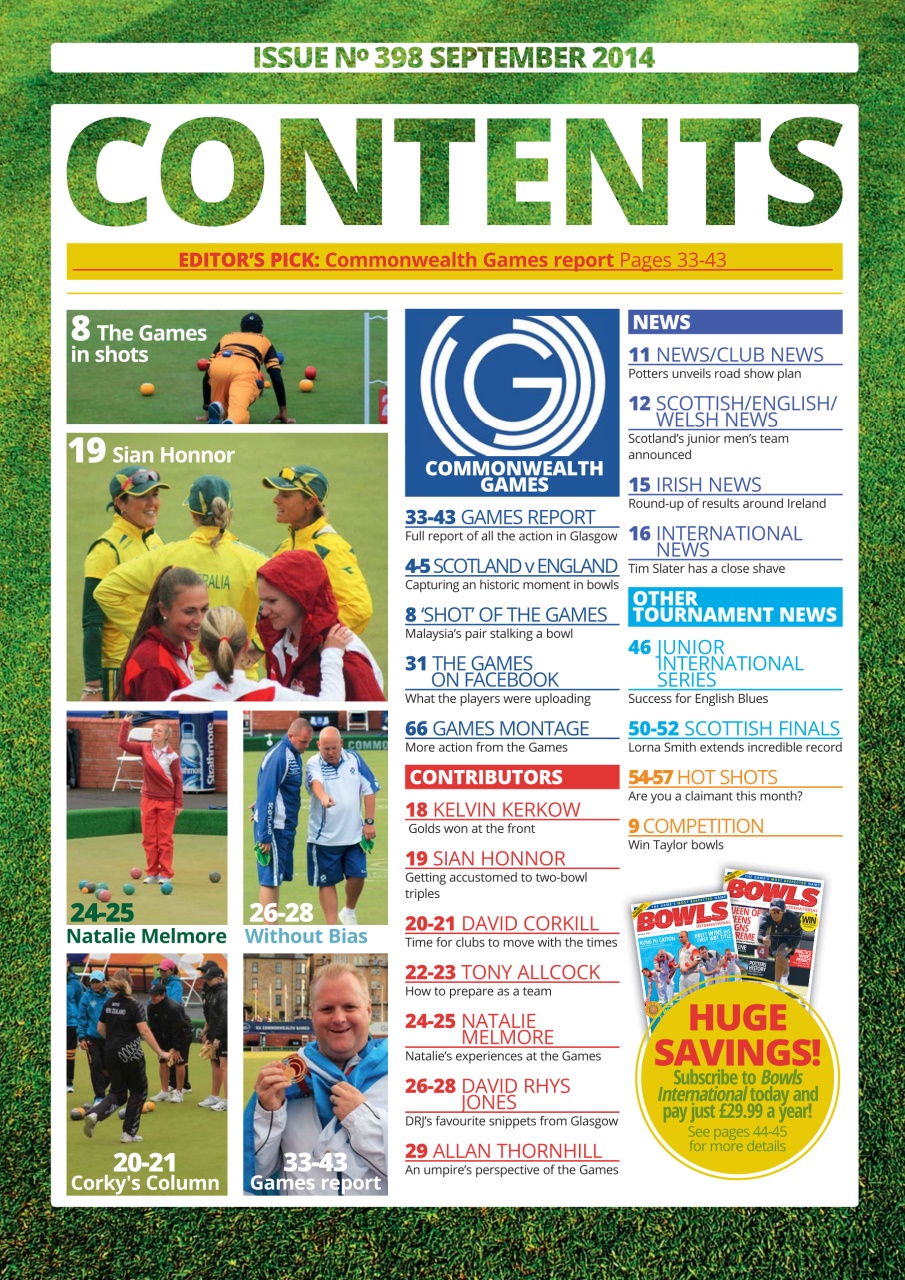 Bowls International Preview Pages