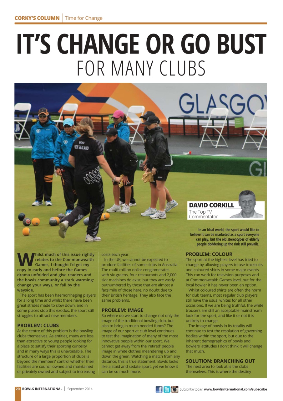 Bowls International Preview Pages