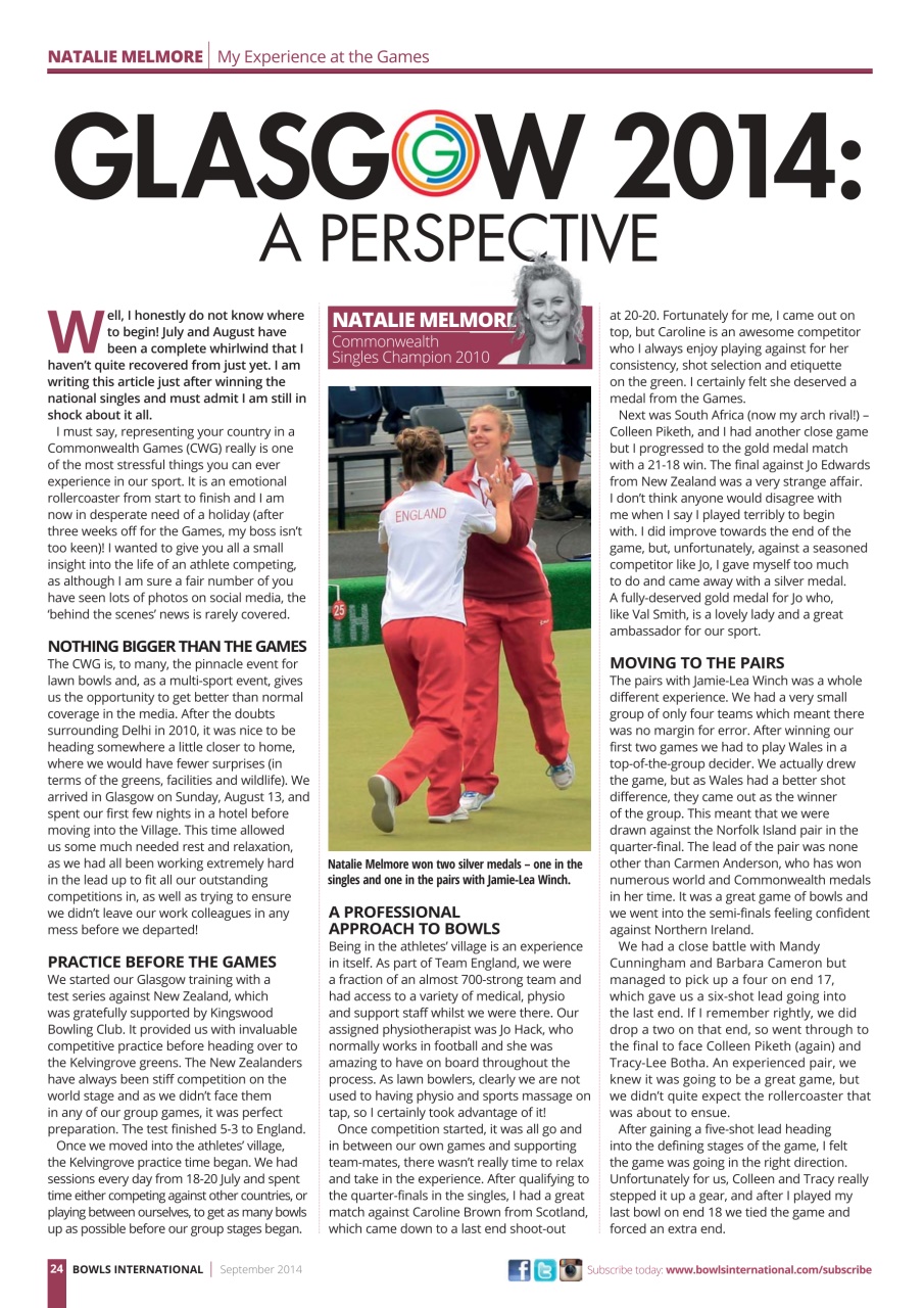 Bowls International Preview Pages