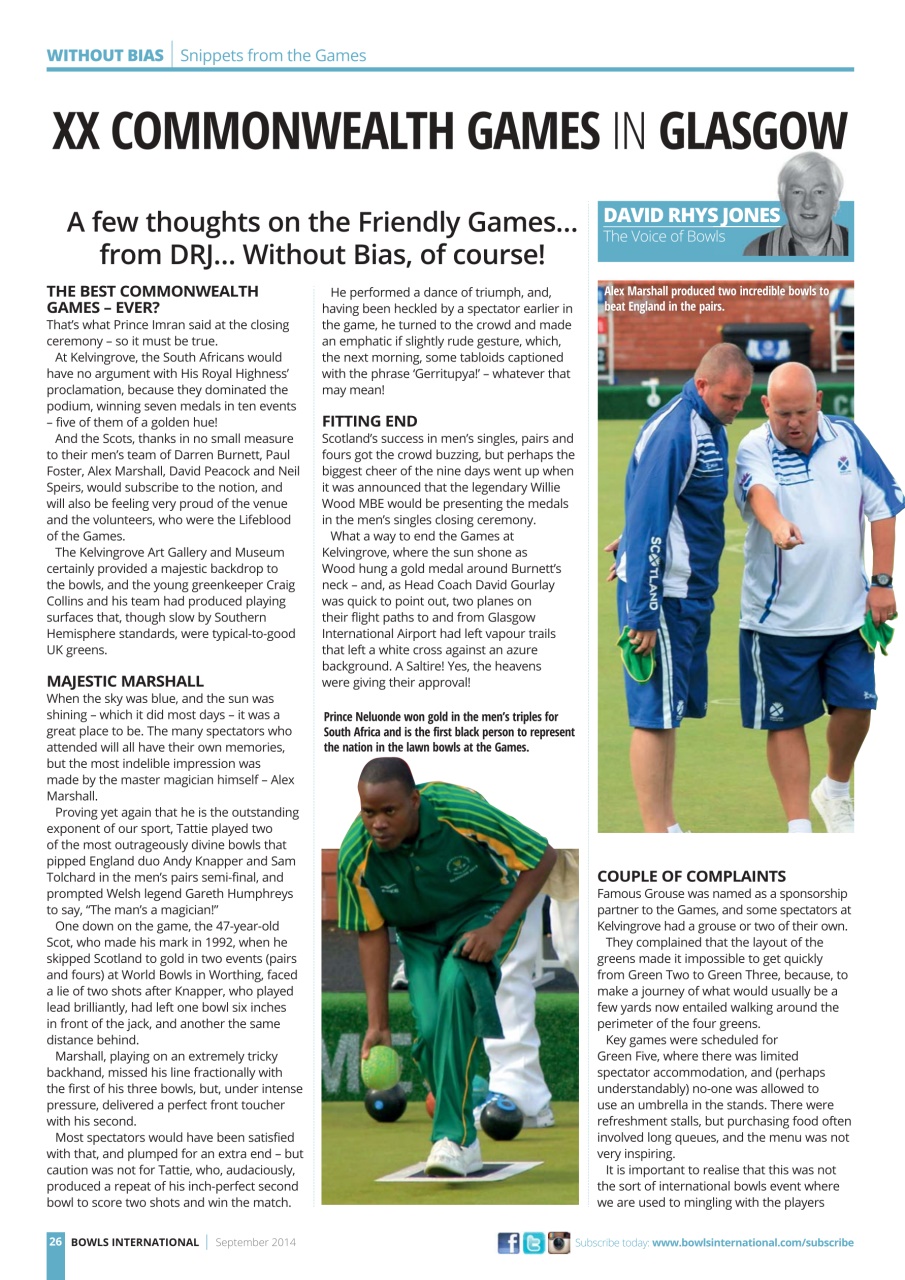 Bowls International Preview Pages