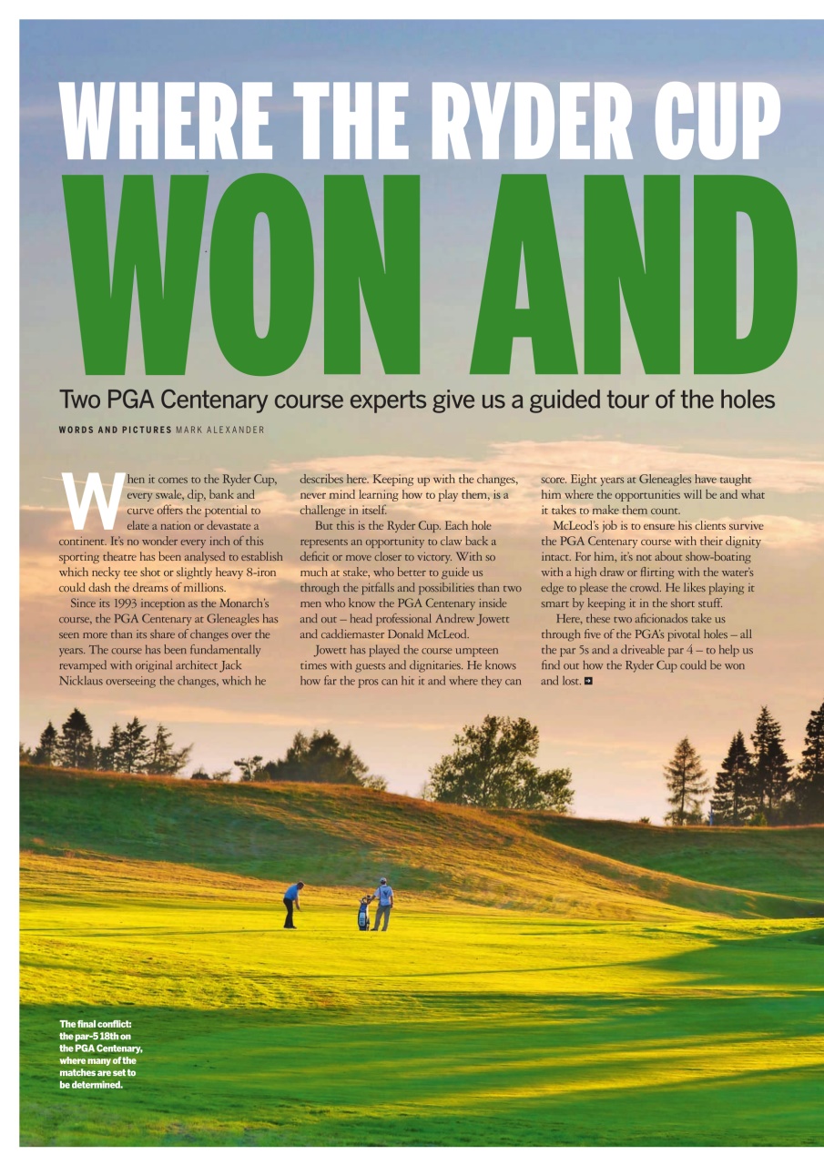 Today's Golfer Preview Pages