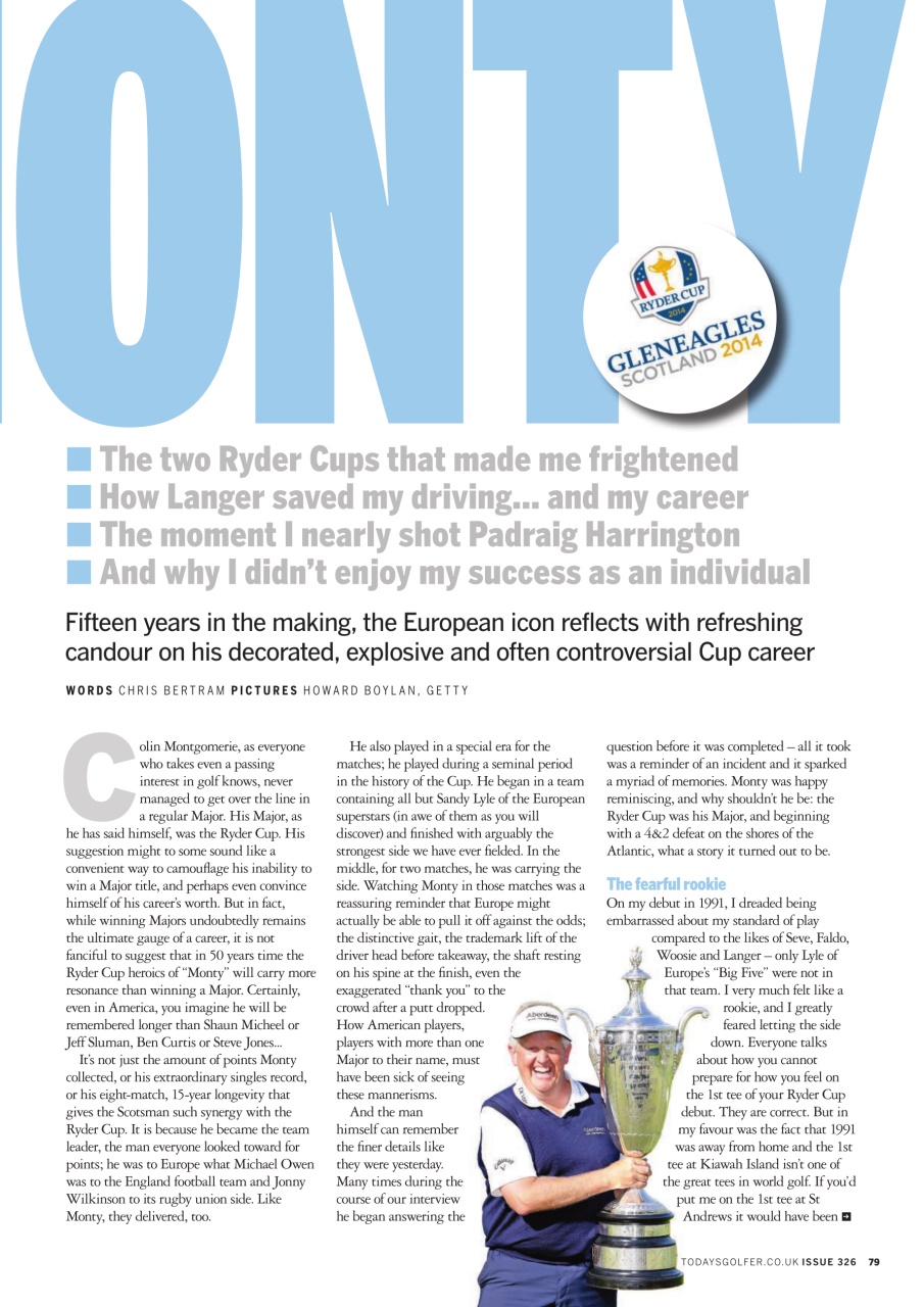 Today's Golfer Preview Pages