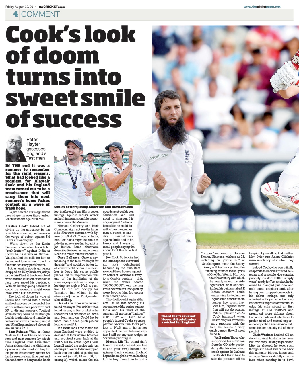 The Cricket Paper Preview Pages