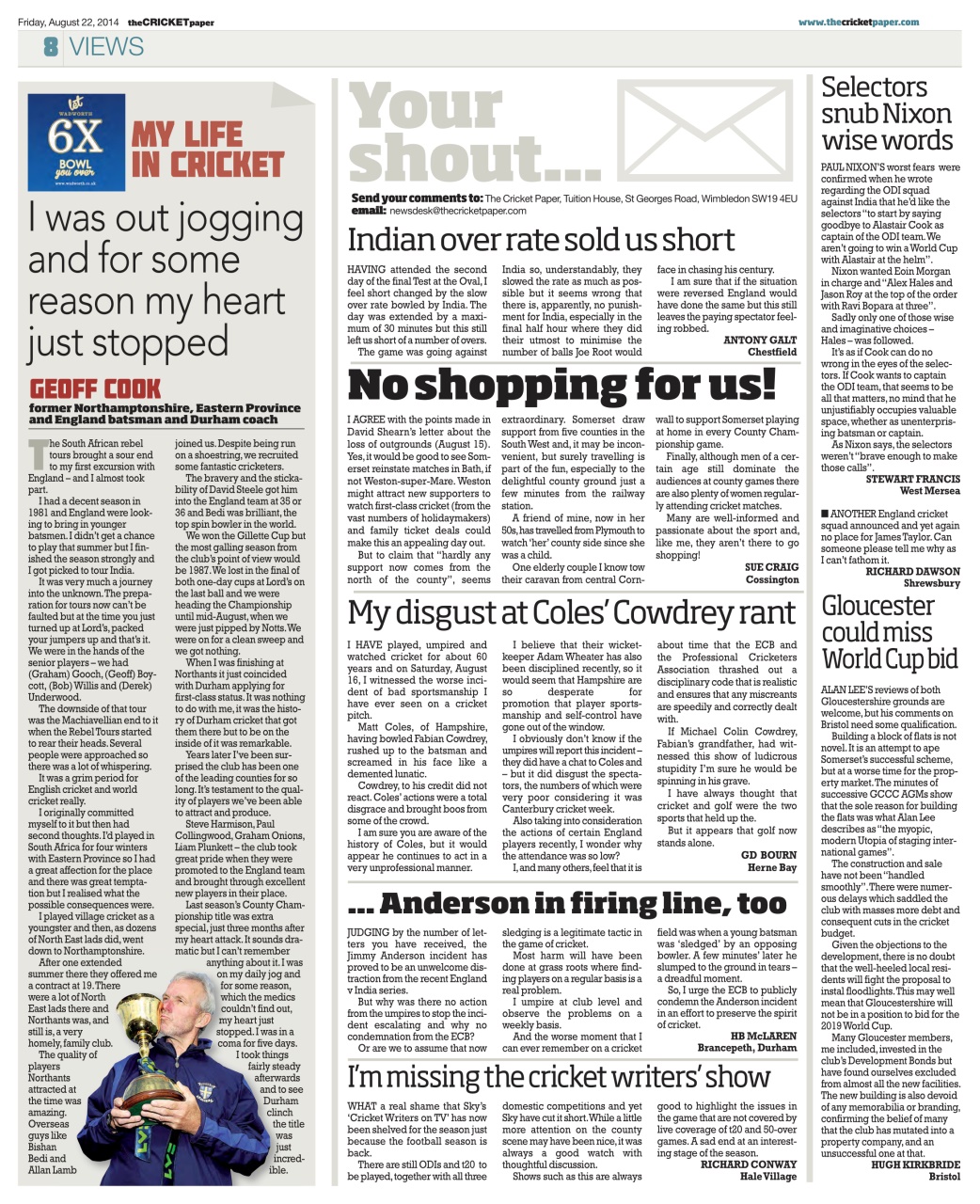 The Cricket Paper Preview Pages