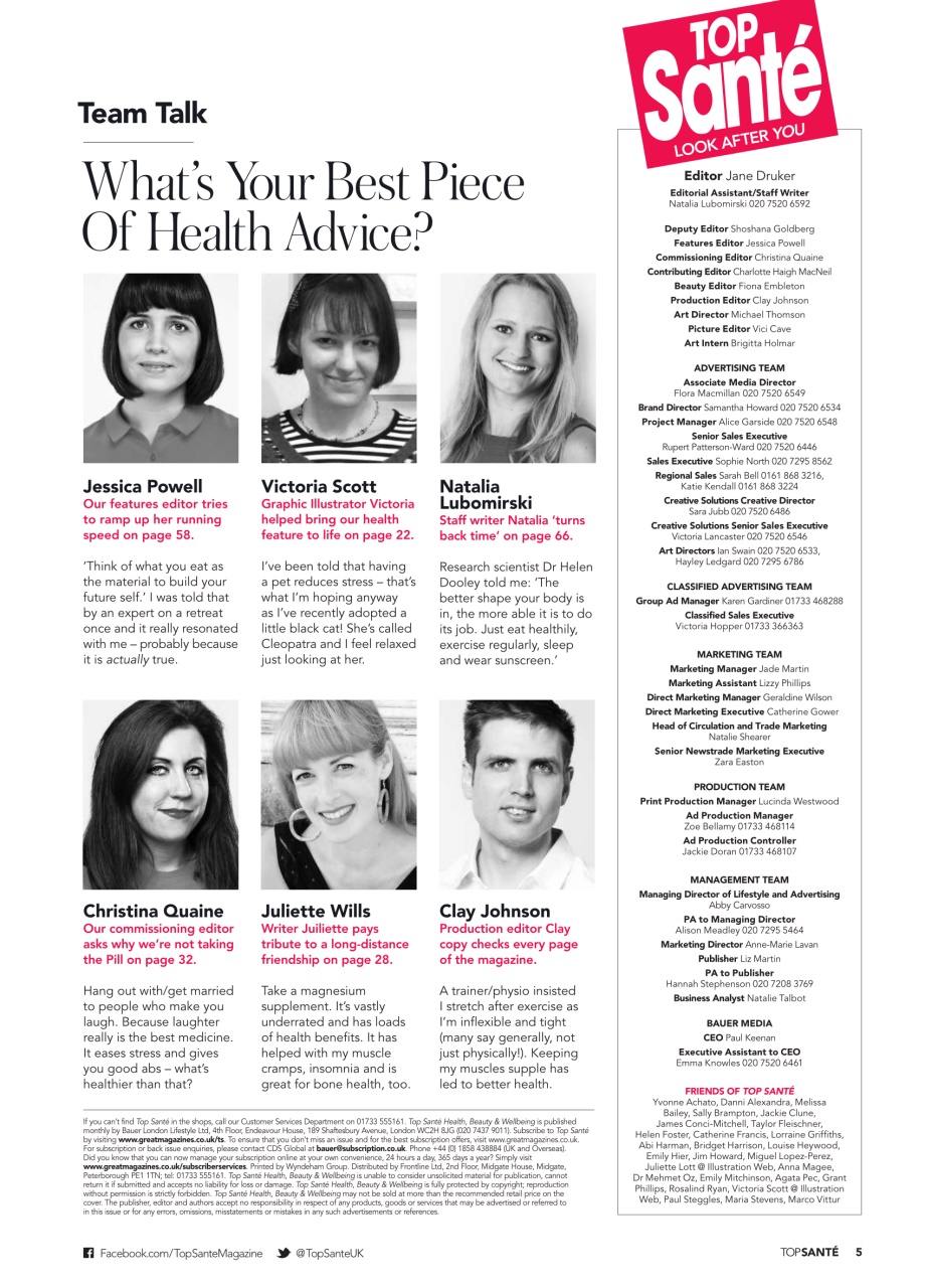 Top Sante Preview Pages