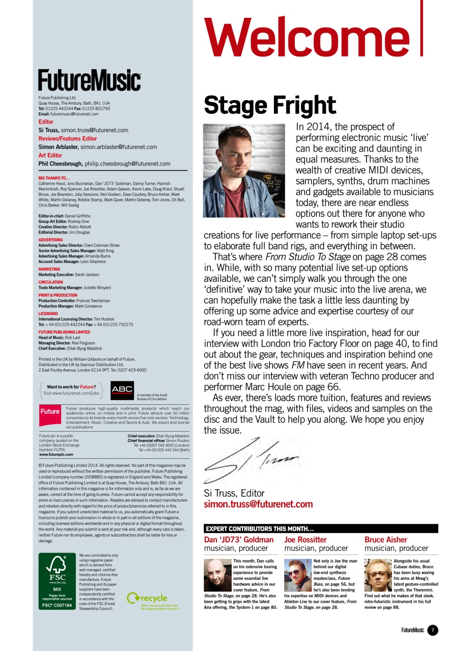 Future Music Preview Pages